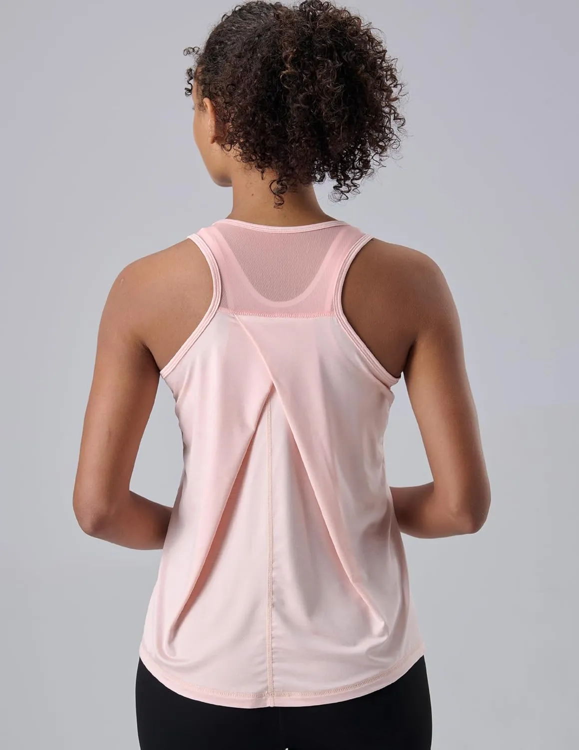 5 Pack Women's Workout Tops, Athletic Racerback Tank Tops for Women, Mesh Sleeveless Shirts Yoga for Gym Running