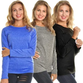 Angelina Women's Fleece Lined Long Sleeve Thermal Top Angelina Women's Fleece Lined Long Sleeve Thermal Top