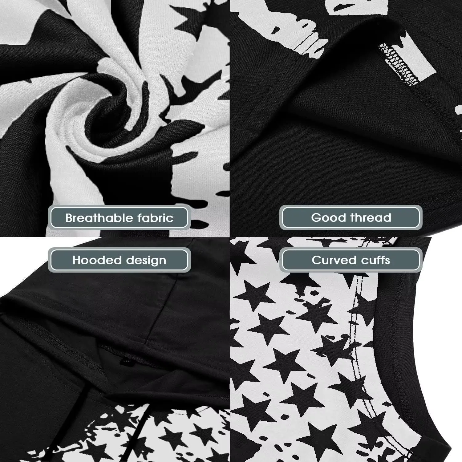 Babioboa Men's Workout Hooded Tank Tops Sports Training Sleeveless Gym Hoodies Bodybuilding Cut Off Muscle Shirts