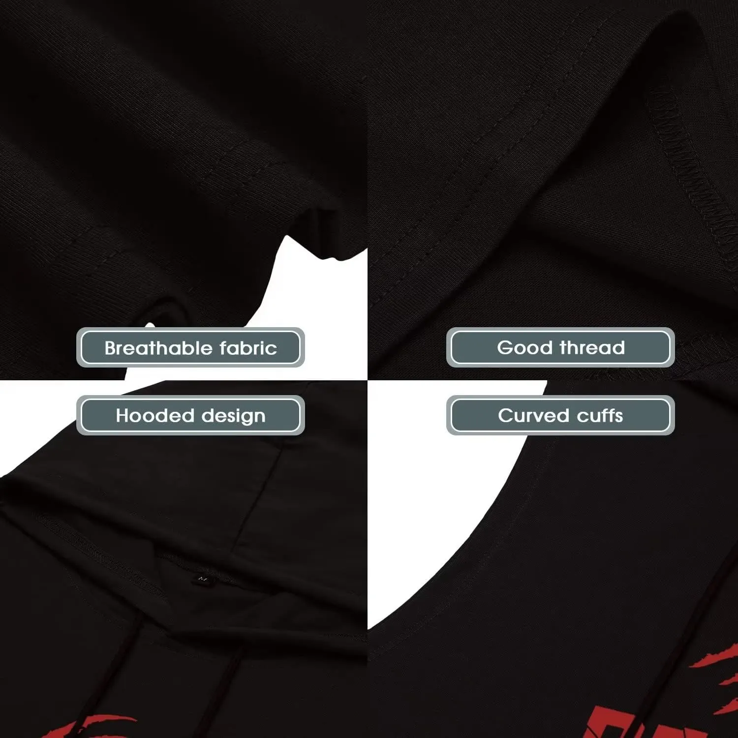 Babioboa Men's Workout Hooded Tank Tops Sports Training Sleeveless Gym Hoodies Bodybuilding Cut Off Muscle Shirts