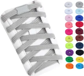 Booyckiy No Tie Elastic Shoelaces for Kids, Adults, Adjustable Tieless Shoe Lace