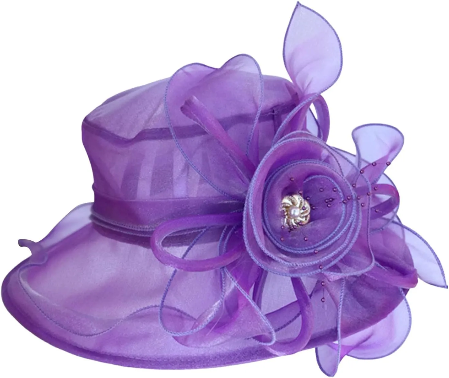 Church Hats for Women 2025 Elegant, Womens Kentucky Church Dress Derby Wedding Floral Tea Party Hat Sun Hats