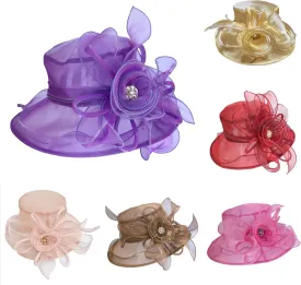 Church Hats for Women 2025 Elegant, Womens Kentucky Church Dress Derby Wedding Floral Tea Party Hat Sun Hats Church Hats for Women 2025 Elegant, Womens Kentucky Church Dress Derby Wedding Floral Tea Party Hat Sun Hats