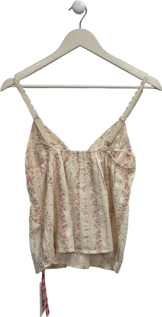 Cider Cream Floral Print Cami UK XS