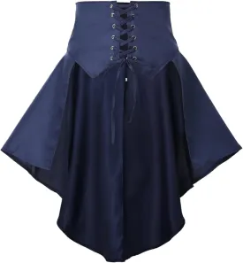 COSDREAMER Steampunk Women's Skirts Waist Belt for Women Ruffles Pirate Corset Costumes