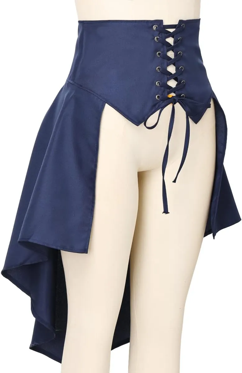COSDREAMER Steampunk Women's Skirts Waist Belt for Women Ruffles Pirate Corset Costumes