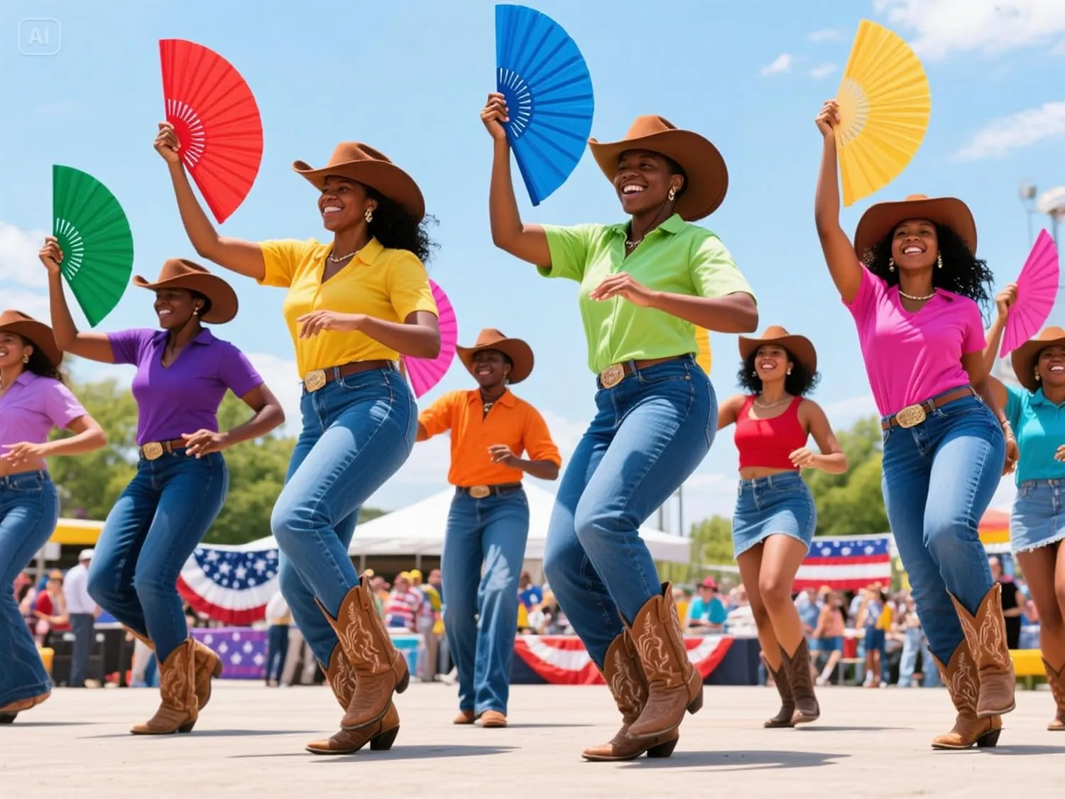 Fans for Line Dancing Line Dance Popping Fan 2pcs Boots on the Ground Hand Fan for Women Foldable Large Big Rave Fan Clacking Fans for Line Dancing that Make Sounds Clack Clapping Pop(Black Red)