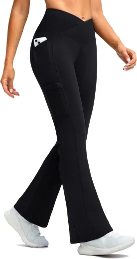 G Gradual Women's Fleece Lined Pants Water Resistant Winter Thermal Flare Leggings Hiking Snow Pants for Women 4 Pockets G Gradual Women's Fleece Lined Pants Water Resistant Winter Thermal Flare Leggings Hiking Snow Pants for Women 4 Pockets