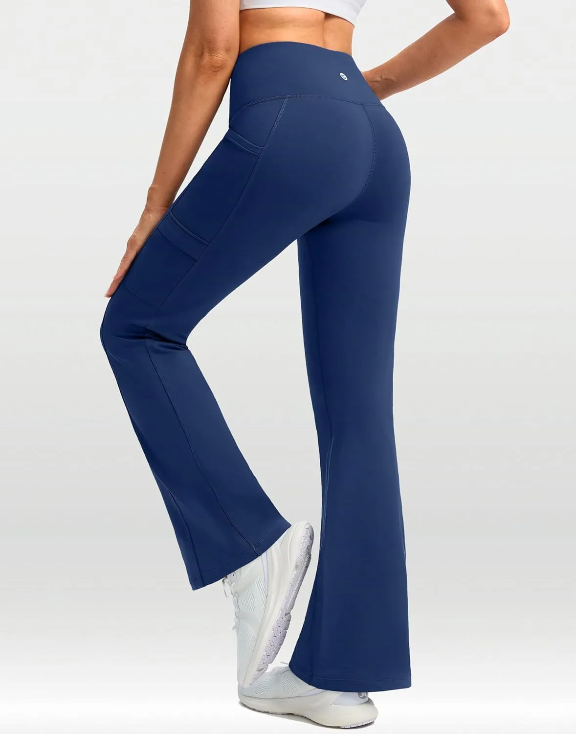 G Gradual Women's Fleece Lined Pants Water Resistant Winter Thermal Flare Leggings Hiking Snow Pants for Women 4 Pockets