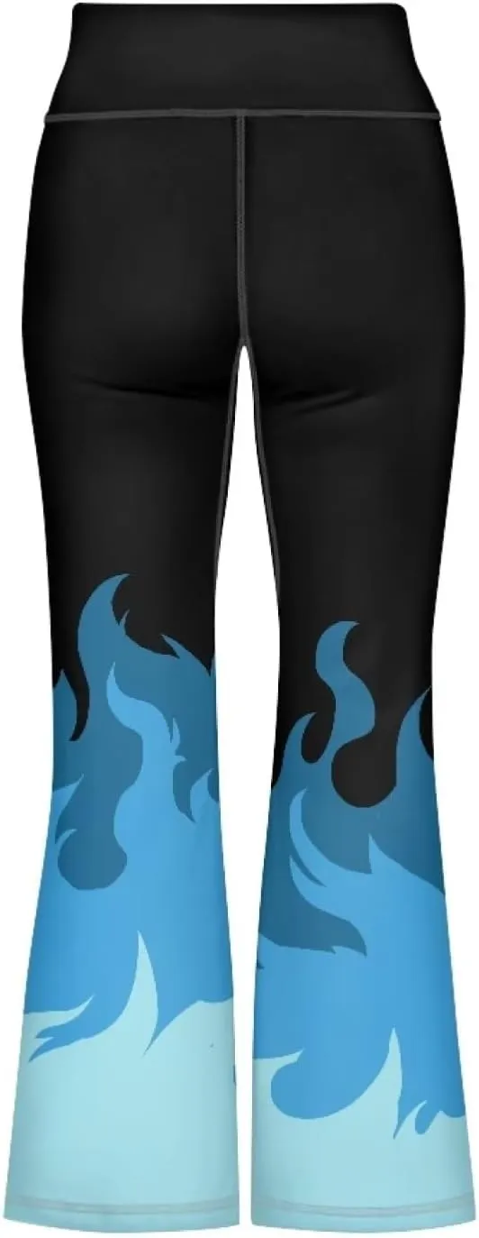 Girls' Athletic Leggings Bell Bottoms Kids Dance Running Yoga Pants High Waisted Workout Active Dance Tights