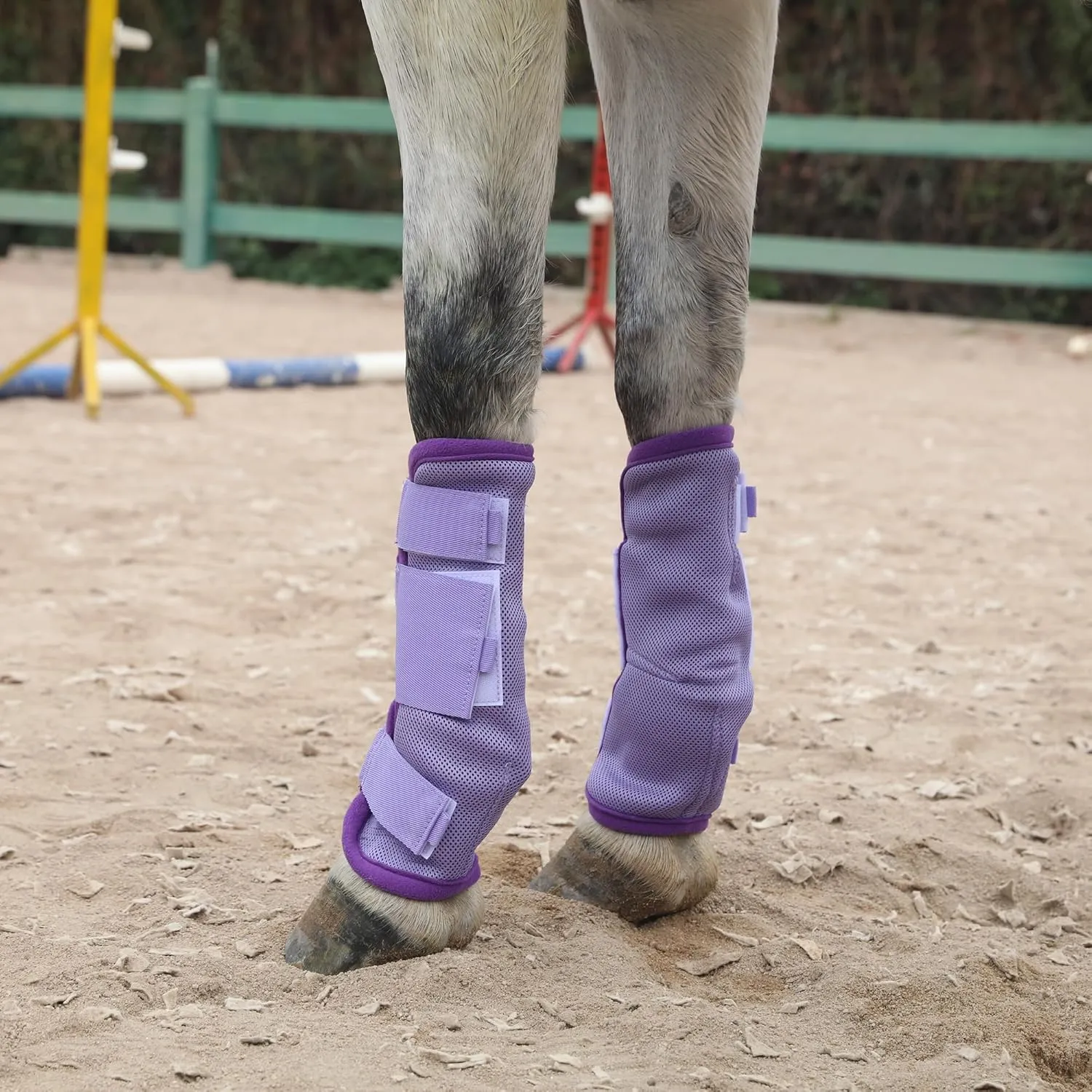 Horse Fly Boots - Perfect for Equine Leg Wraps and Maximum Horse Fly Protection - Set of 4