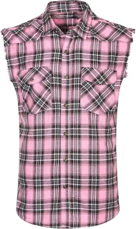 NUTEXROL Men's Casual Flannel Plaid Shirt Sleeveless Plus Size Vest NUTEXROL Men's Casual Flannel Plaid Shirt Sleeveless Plus Size Vest