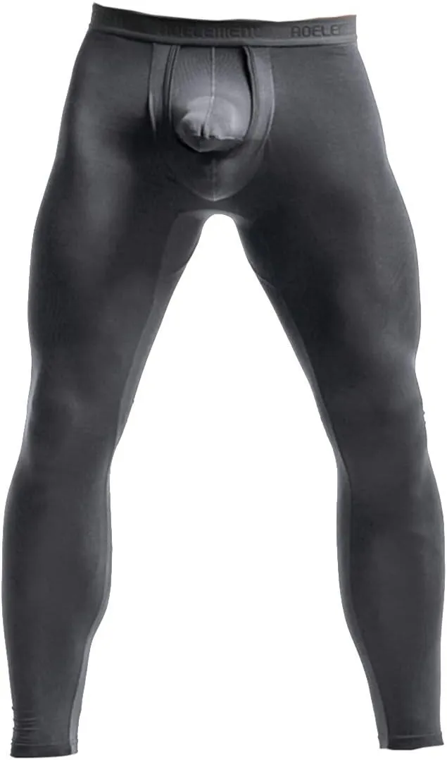 Ouruikia Men's Thermal Underwear Pants Modal Long Johns Tagless Lightweight Thermal Bottoms Separate Pouch