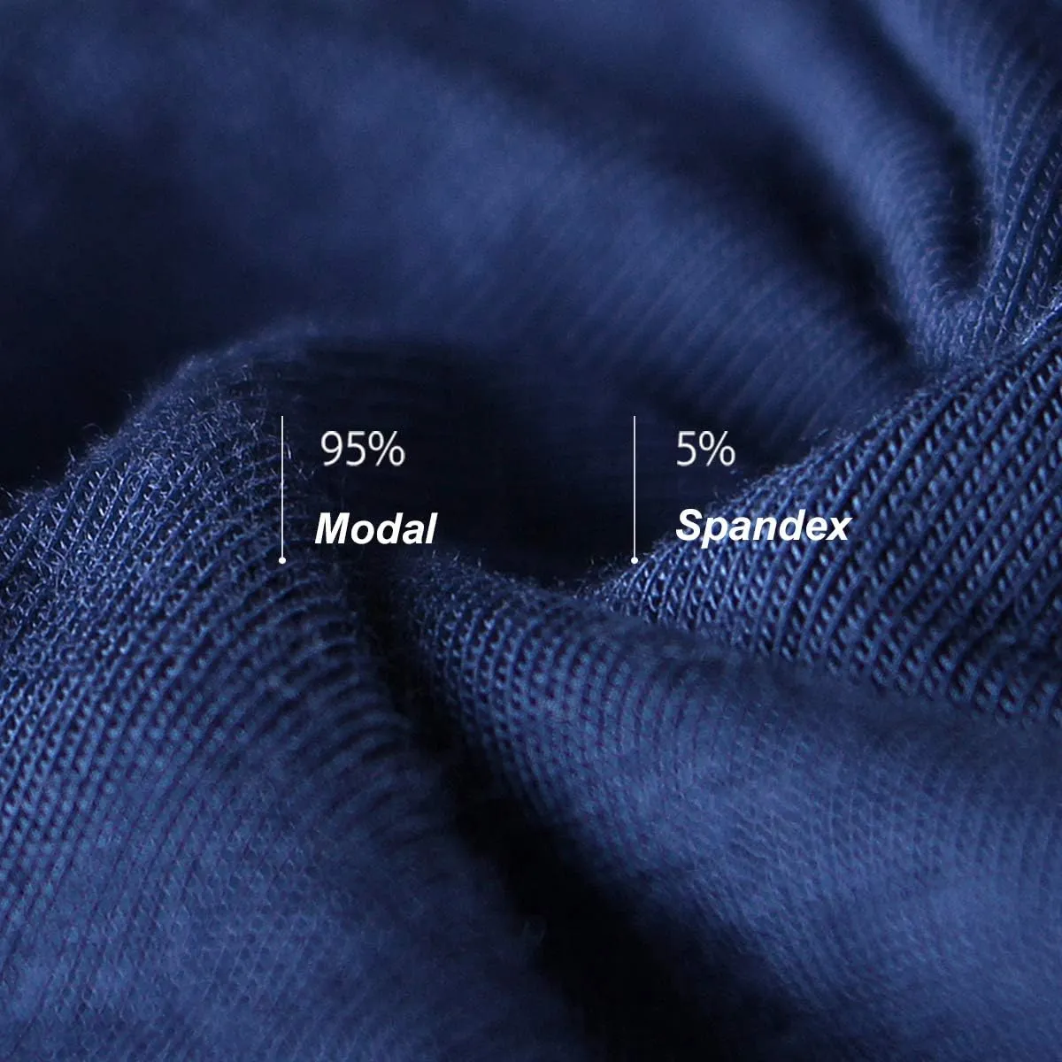 Ouruikia Men's Thermal Underwear Pants Modal Long Johns Tagless Lightweight Thermal Bottoms Separate Pouch