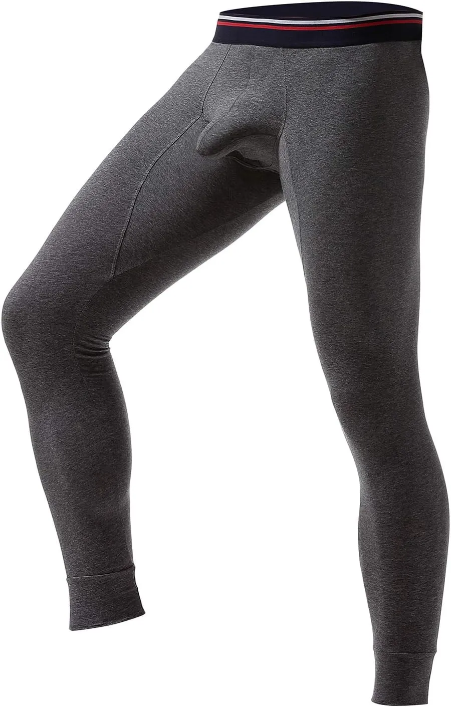 Ouruikia Men's Thermal Underwear Pants Thermal Bottoms Long Johns Bottoms with Separate Pouch