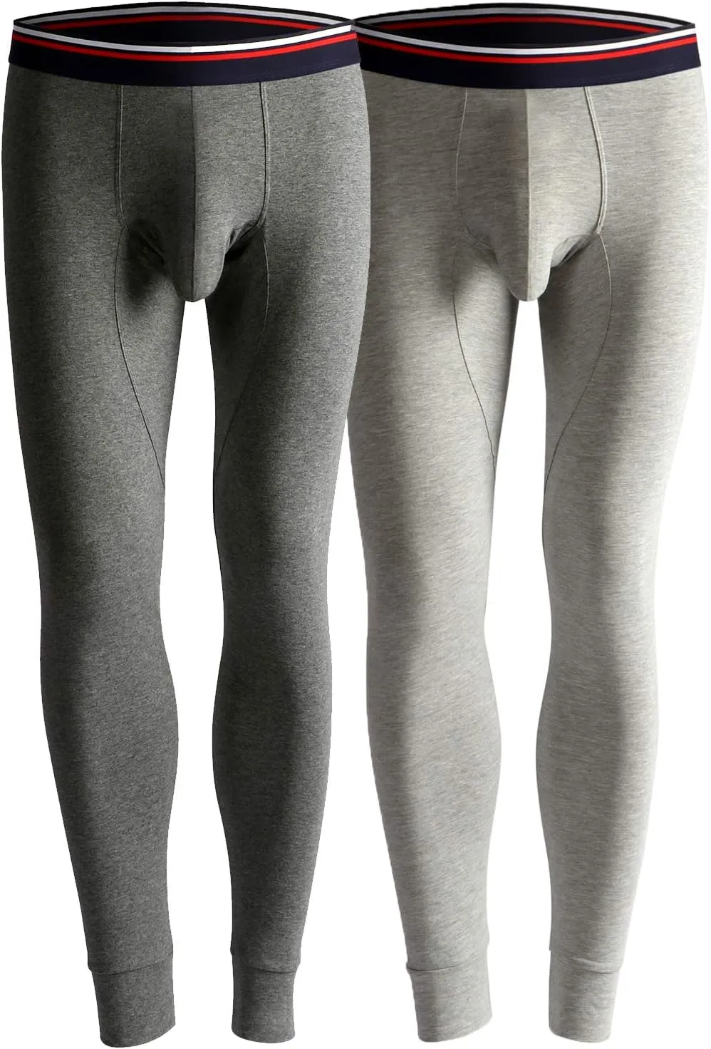 Ouruikia Men's Thermal Underwear Pants Thermal Bottoms Long Johns Bottoms with Separate Pouch