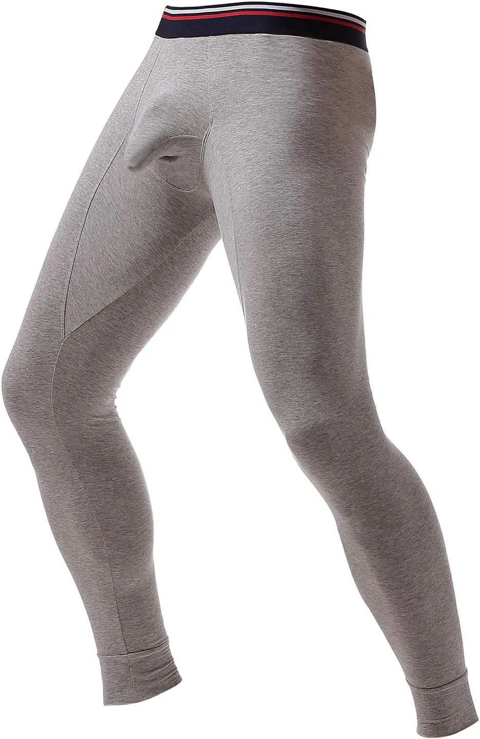 Ouruikia Men's Thermal Underwear Pants Thermal Bottoms Long Johns Bottoms with Separate Pouch