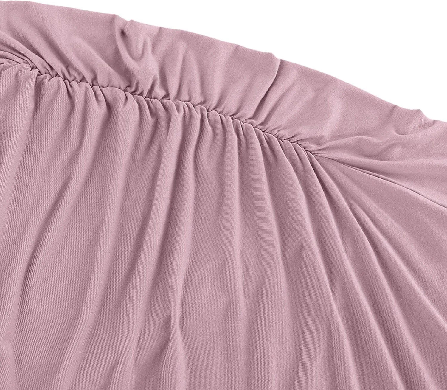 Peauty Everyday Essentials Maternity Bodycon Dress Side Ruch & Short Sleeve Dress for Baby Shower Daily (S-2XL)