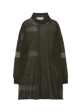 PLAIN STITCH SHEER LOOSE-FIT PULLOVER