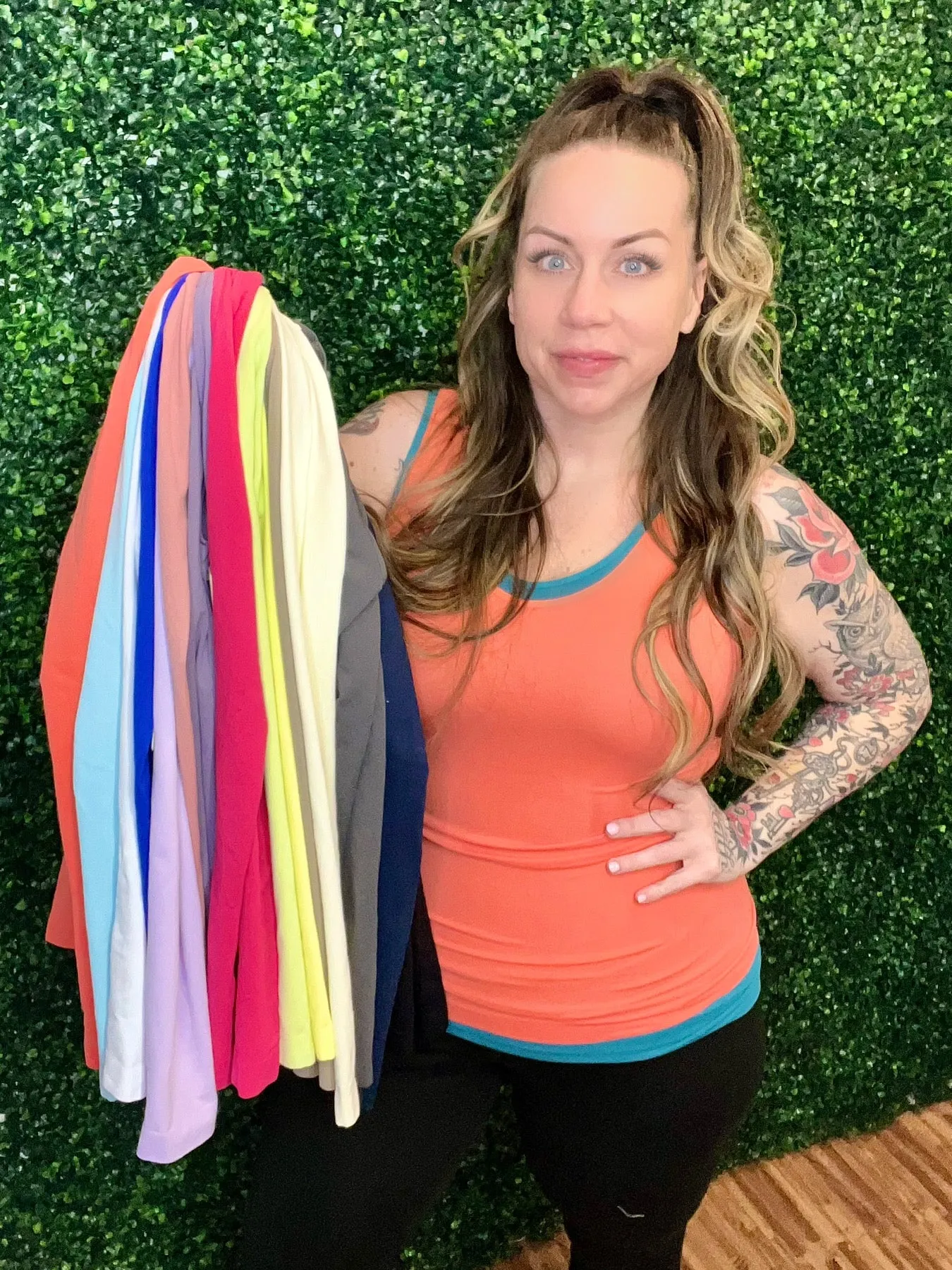 Regular Seamless Reversible LONG Cami Tank (Size 0-14) ONLY Lemon left