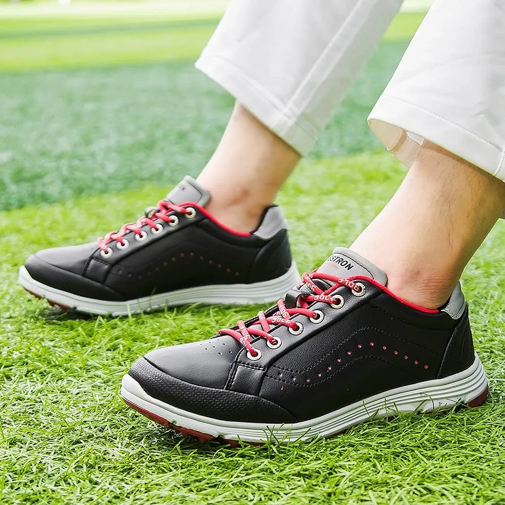 THESTRON 2021 Men Golf Shoes Professional Spikes Golf Sport Sneakers Waterproof Mens Trainers Golfing