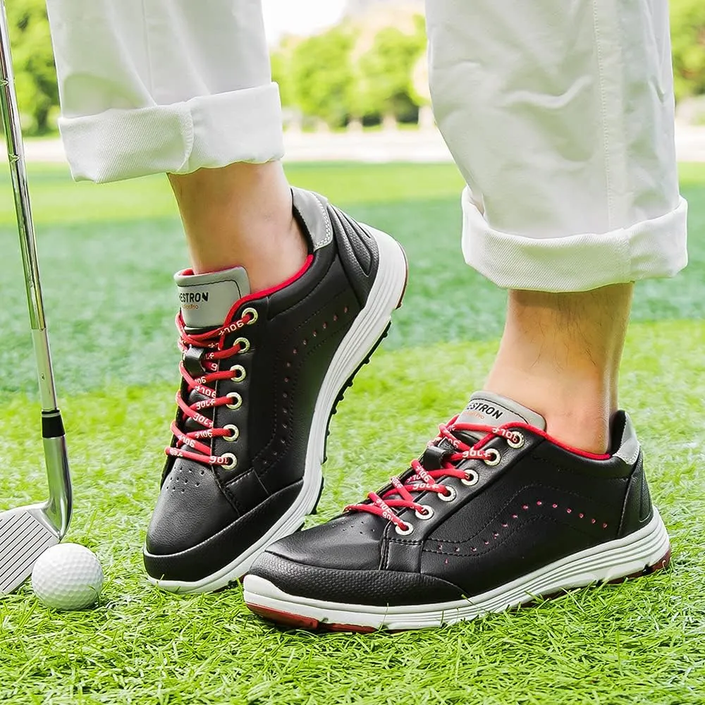 THESTRON 2021 Men Golf Shoes Professional Spikes Golf Sport Sneakers Waterproof Mens Trainers Golfing